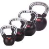 Sport-Thieme Kettlebell-Set "Gummiert Mit Chrom-Griff"