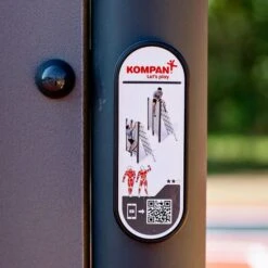 Kompan Outdoor-Fitnessgerät "Hinderniswand Mit Kletternetz" -Fitnessgeräte Geschäft 317 8209 4